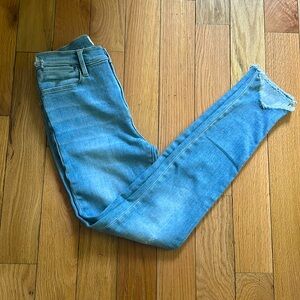 FRAME DENIM Le High Skinny jeans with raw hem
